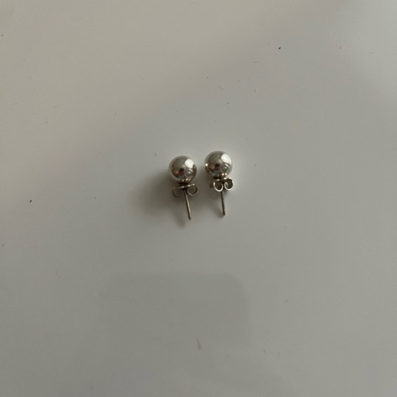 Tiffany & Co. Silver Earrings with Pouch - Picture 4 of 4